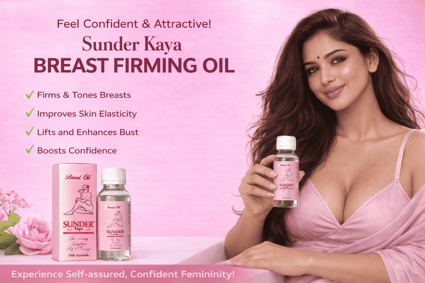 Sunder Kaya Breat Enlagement & Firming Oil (6 weeks Challange)